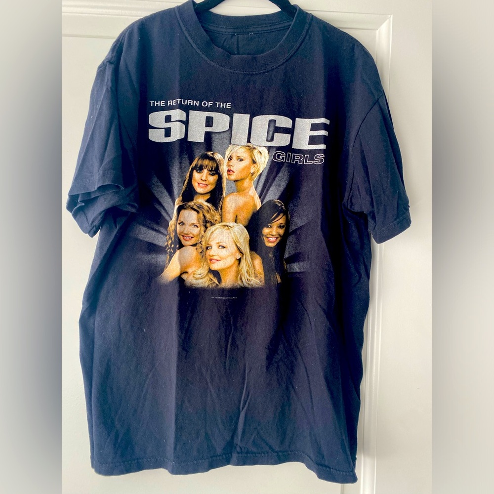 VINTAGE SPICE GIRLS REUNION TOUR TEE WITH SIGNATURES